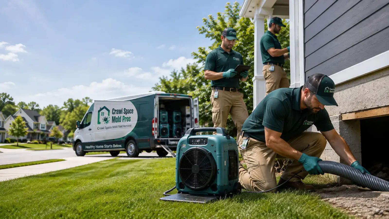 Crawl Space Mold Removal in Plainville, MA